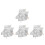 4Pairs Aluminum Foil Welding Shoe Protector Covers Silver Durable Use 8