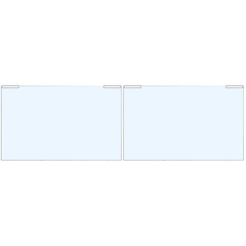2Pièces Couverture Écran Transparente Anti- Pour TV Et Pièce 1