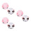 6Pièces Bonnets De Bain Cartoon Étanches PVC Pour Multicolores 8