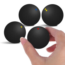 12Pièces De Squash Noires Elastiques Pour Entraînement Jeu