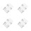 8Pièces Caches Prises Blancs Étanches ABS Eva Pour Usage Extérieur 9