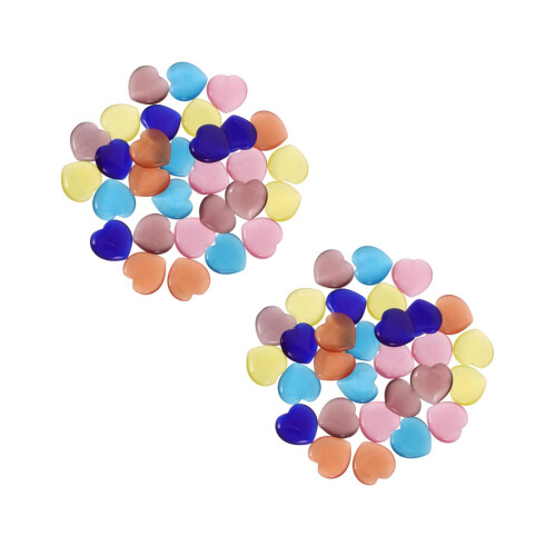 60Pièces Perles Œil De Chat Polies Pour Et Décor 2