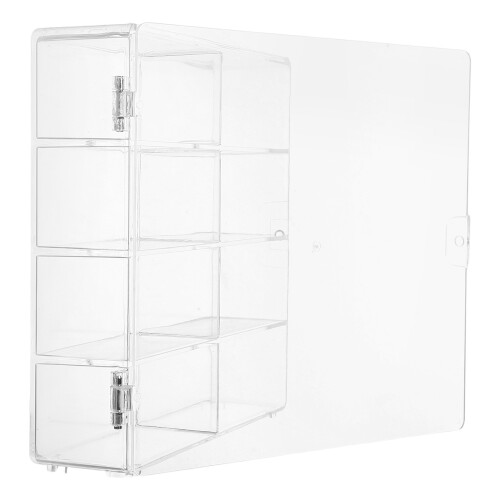 2Pièces Boîte De Rangement Transparente Pour Voitures Miniatures 1:64 2