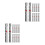 20Pièces Règle Couture ABS Aluminium Mesure Multicouleur 7