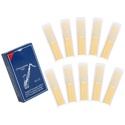 40Pièces Anches Saxophone 2.5 Medium Dureté Avec Clip Protection