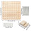 2Ensembles Planches De Blocage Robustes Pour Tricot Crochet Khaki 11