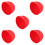 5Pièces Cover Silicone Rouge Antipoussière Et Pour Enceinte 7