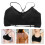 3Pièces Camisole Spaghetti Coton Noir Soutien 11