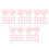 150Pièces Perles Quartz Rose Accessoires DIY 8