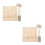 2Ensembles Planches De Blocage Robustes Pour Tricot Crochet Khaki 8