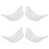 8Paires Clips D'oreilles Silicones Clairs Pour Mode Et 3