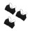 3Pièces Camisole Spaghetti Coton Noir Soutien 7