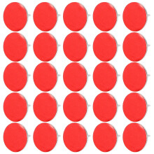 50Pièces Marqueurs Reflectifs Métalliques Rouge Pour Randonnée