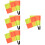 8Pièces Drapeaux Arbitre Football Polyester 9