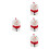 4Ensembles Vêtements Noël Bonnet Écharpe Décoratif 8