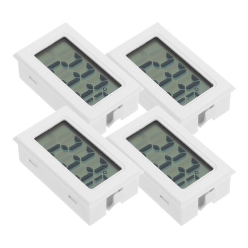 16Pièces Thermomètres Mini Numériques Blancs Usage Précis 2