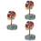 3Pièces Arbre Cristal Artisanat Élégant Ornement Table 7
