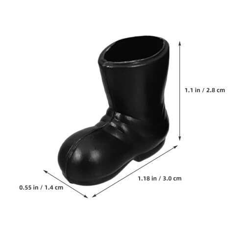 80Pièces Mini Bottines Noires En Pe Décorations De Noël Pour Maison 1