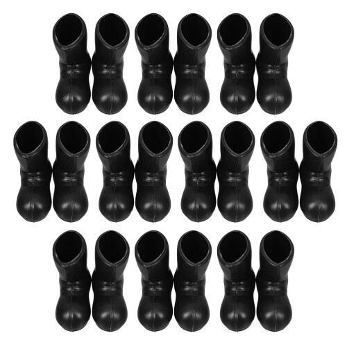 80Pièces Mini Bottines Noires En Pe Décorations De Noël Pour Maison