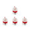 4Ensembles Vêtements Noël Bonnet Écharpe Décoratif 4