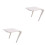 2Pièces Rack De Rangement Multifonction Pour Écran Pièce Bureau 3