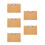 5Pièces Clipboard De Densité Khaki Épais Pour Et 5
