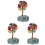3Pièces Arbre Cristal Artisanat Élégant Ornement Table 4