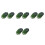 8Pièces Panier Filet Pliable Vert Olive PU Pour Crustacés 5