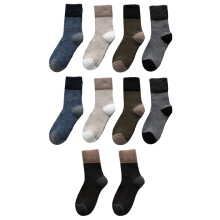 10Paires Randonnée Hiver Épaisses Polyester Colorées
