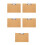 5Pièces Clipboard De Densité Khaki Épais Pour Et 6