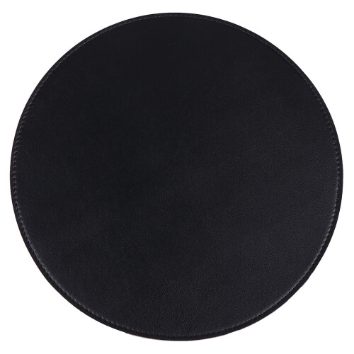 3St Desktop Mouse Mat Zwart Microfiber Rond Langdurig Comfort