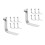 20Pièces Clips De Antikick Acier Pour Gestion Bétail Argent 5