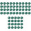 60Pièces Cabochons Pierre Malachite 10Mm Vert Pour Accessoires DIY 2