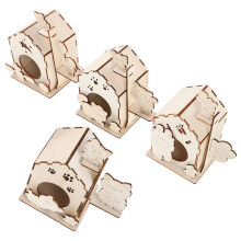 20Pièces Nichoir Bois Clair Jeu Parent-Enfant