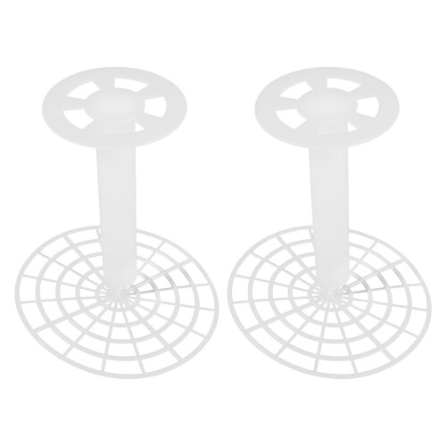 8Pcs Compact White Plastic Pickle Press Plates for Home Fermentation