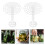 8Pcs Compact White Plastic Pickle Press Plates for Home Fermentation 11