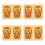 8Pièces Amulettes Décor Alliage Aluminium 2025 Année Serpent 6