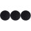 3St Desktop Mouse Mat Zwart Microfiber Rond Langdurig Comfort 8
