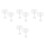 8Pcs Compact White Plastic Pickle Press Plates for Home Fermentation 6