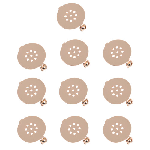 30Pièces Bases Broche Dorées DIY Accessoires Pratiques Pour