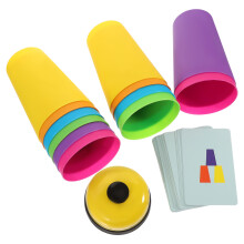 2Sets Draagbare Stapelbekers Speelgoed Voor Kinderlijke Intelligentie