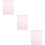 3Pcs Pink Semi Sheer Window Curtains Polyester for Home Decor 8