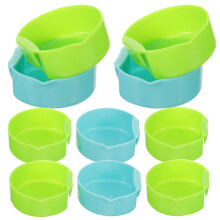 10St Gemengde Kleurrijke Plastic Aasbakken, Perfect Voor Vissers