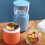 1Set Kinder Melkbeker En Voedseldoos Gecombineerd Silicone 11