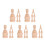 30St Spindels Khaki - Trap Baluster Accessoires Voor 9