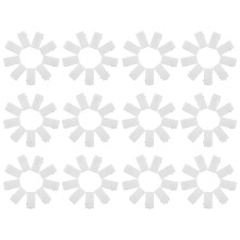 50St Witte Plastic Zelfklevende Clips Voor Poster En Foto Ophangen