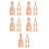 30St Spindels Khaki - Trap Baluster Accessoires Voor 8