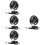 4St Multi Kleur USB Auto Ventilator ABS Koelventilator Voor Dashboard 9
