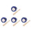 4Sets Mini Honkbal Accessoires PU Leer Hout Voor Rollenspel 6