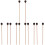 12St Percussie Stokken Marimba Hammers Maple Bruin Wit Met Vol Geluid 3
